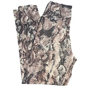 Aerie Offline Real Me 7/8 High Rise Leggings Size Large Snake Print
